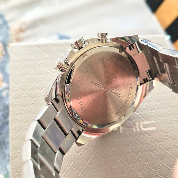 Morphic M94 Series Men's Chronograph White Dial Bracelet Watch - Picture 5 of 7